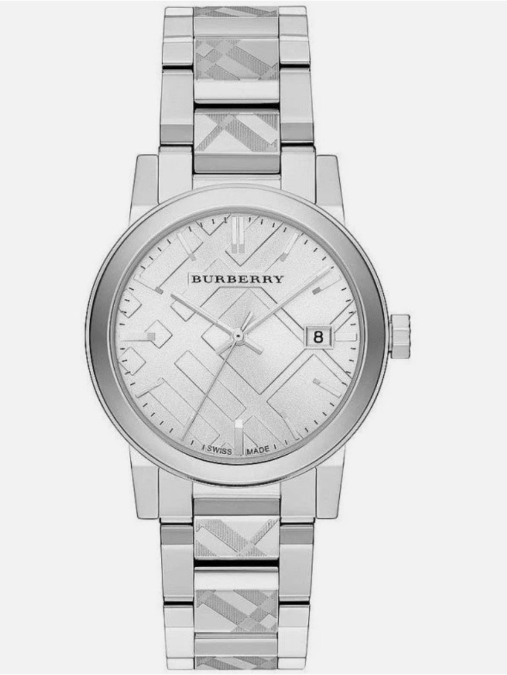 Burberry Women - Men’s Silver Stainless Steel Bracelet Watch - Silver